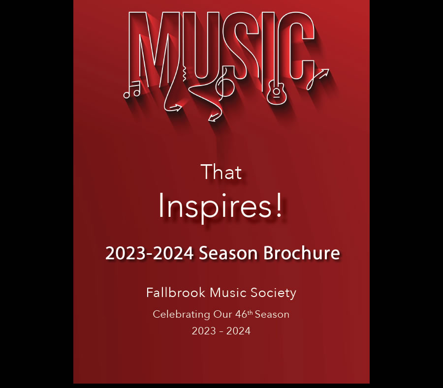 Fallbrook Music Society 2023-2024 season brochure