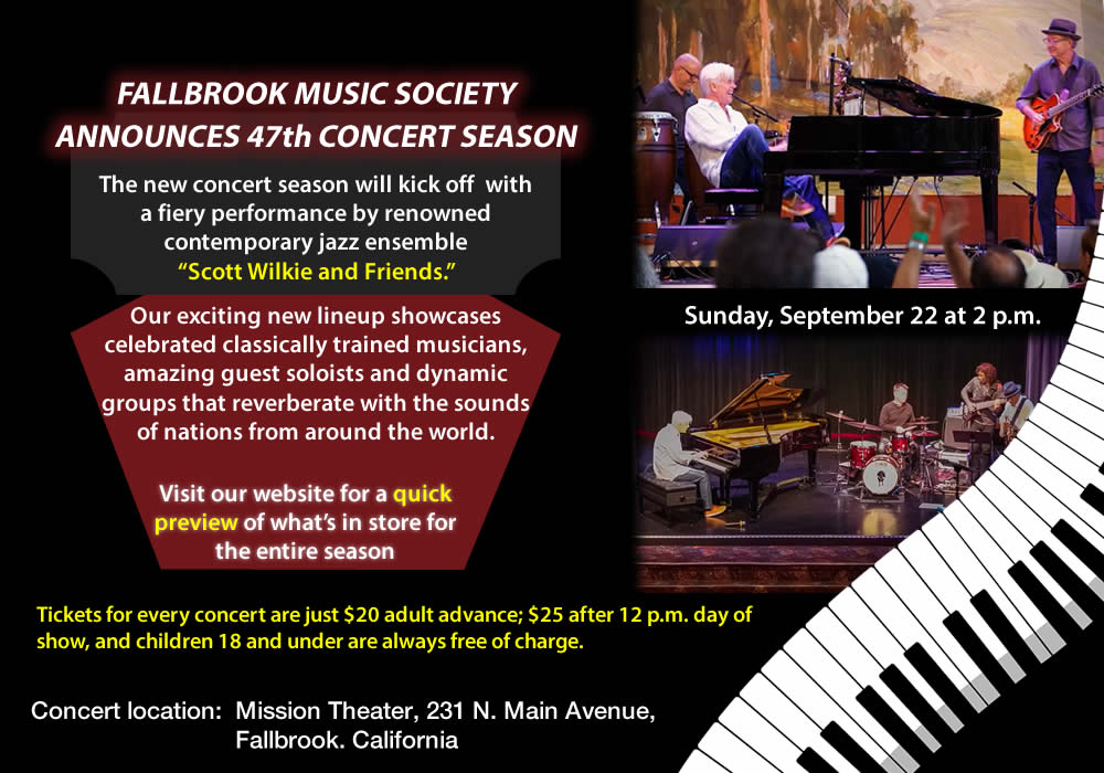 Fallbrook Music Society’s 47th concert season